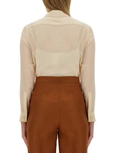 Max Mara Vongola Shirt In Cream
