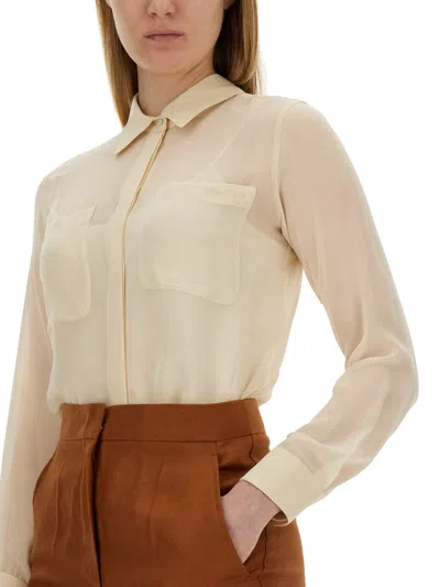Max Mara Vongola Shirt In Cream