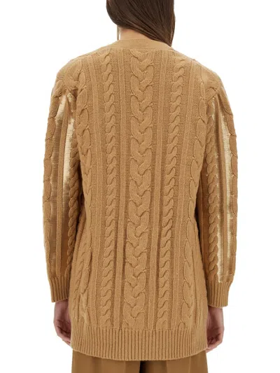 Max Mara Cardigan "mirco" In Brown