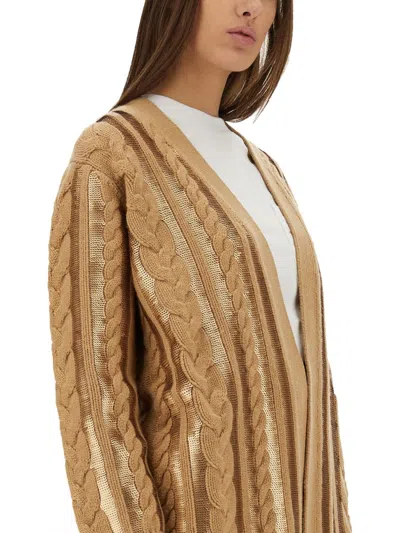 Max Mara Cardigan "mirco" In Brown