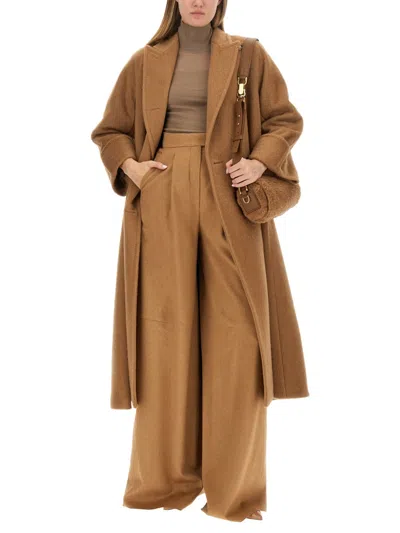 Max Mara Women Coat "charon" In Cream