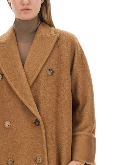 Max Mara Women Coat "charon" In Cream
