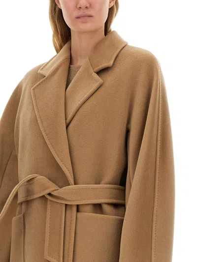 Max Mara Women Coat "locri" In Cream