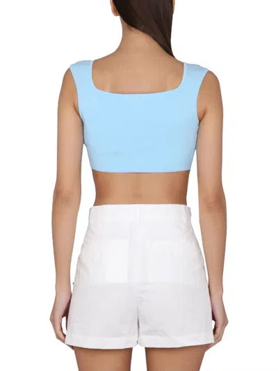 Max Mara Cropped Fit Top In Multicolor