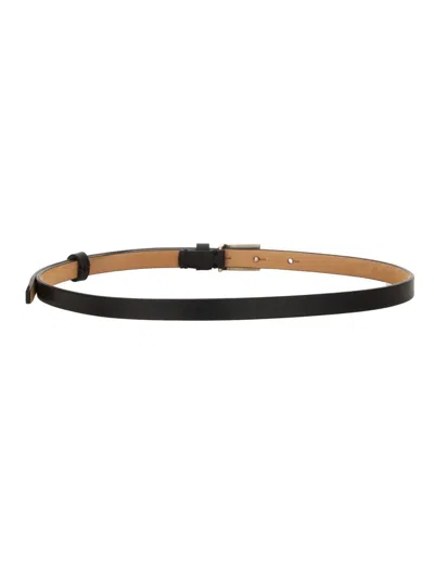 Max Mara Women's Leather Belt In Black