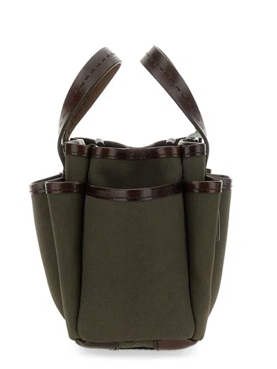 Max Mara Canvas Xs Cabas Tote In Green