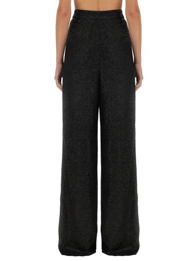 Max Mara Women Navigli Viscose Blend Trouser With Sequins In Black