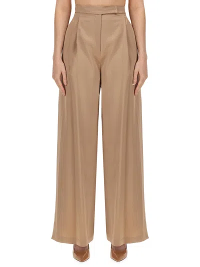 Max Mara Verbano Slim-fit Tailored Pants In Cream
