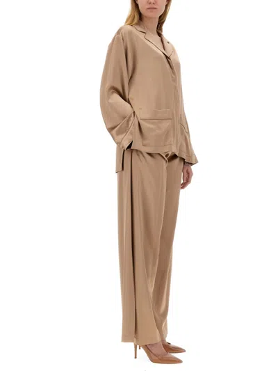 Max Mara Verbano Slim-fit Tailored Pants In Cream