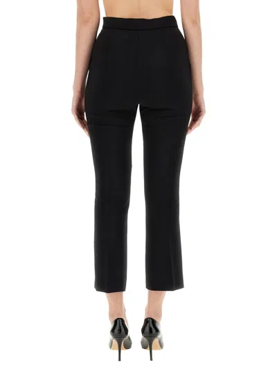 Max Mara Womens Black Nepeta Straight-leg High-rise Stretch-wool Trousers In Black
