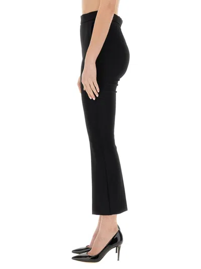 Max Mara Womens Black Nepeta Straight-leg High-rise Stretch-wool Trousers In Black