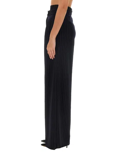 Max Mara Womens Ultramarine Osol Wide-leg Ribbed Stretch-wool Trousers In Blue