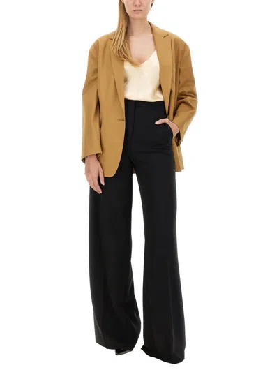 Max Mara Pants "piano Holm Oak" In Black