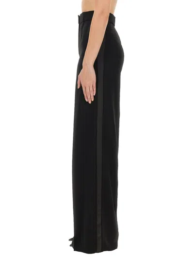 Max Mara Pants "piano Holm Oak" In Black