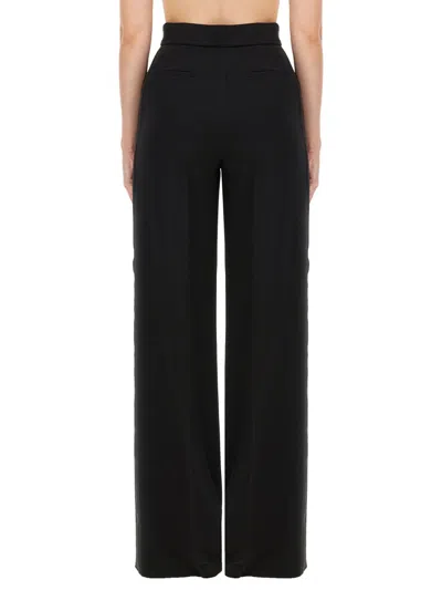 Max Mara Pants "piano Holm Oak" In Black