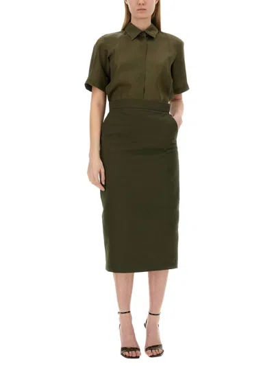Max Mara Buttoned Short-sleeved Shirt In Multicolor