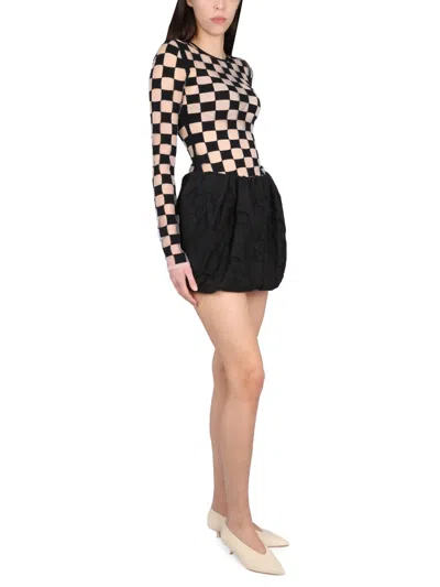 Max Mara Stretch Viscose Jersey In Black