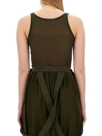 Max Mara Bastia Tank Top In Green