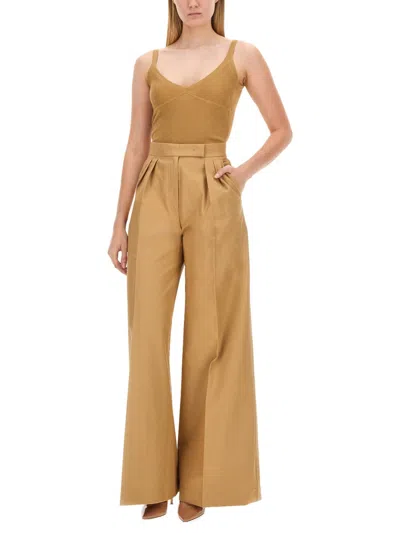 Max Mara Sleeveless Knitted Top In Cream