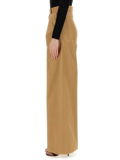 Max Mara Wide Leg Pants In Cream