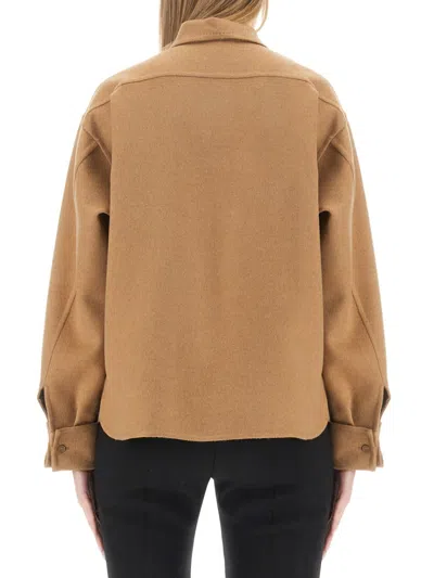 Max Mara Women Wool Shirt In Cream