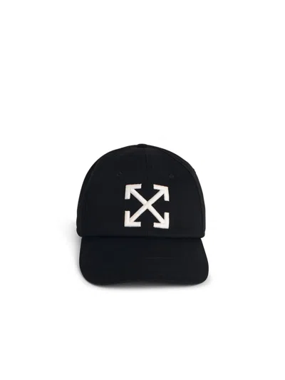 Off-white Arrows-logo Baseball Cap In Black