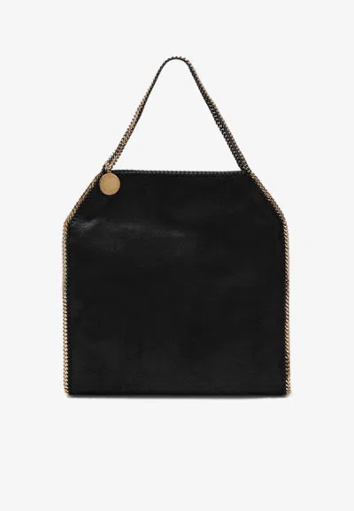 Stella Mccartney Large Baby Bella Logo-charm Tote Bag In Black