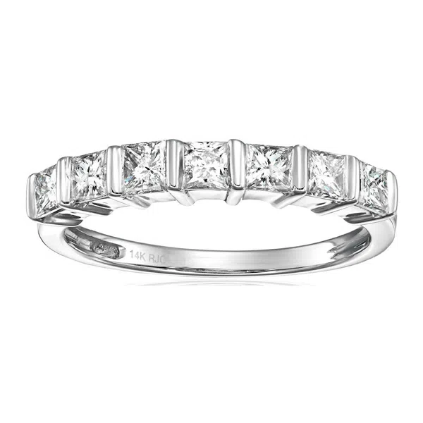 Vir Jewels 1/2 Cttw Princess Diamond Wedding Band - 14K Yellow Gold 7-Stone Channel Set Ring For Women, Size 6 - View #10