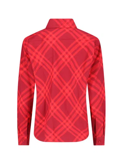 Shop Burberry Shirts In Red