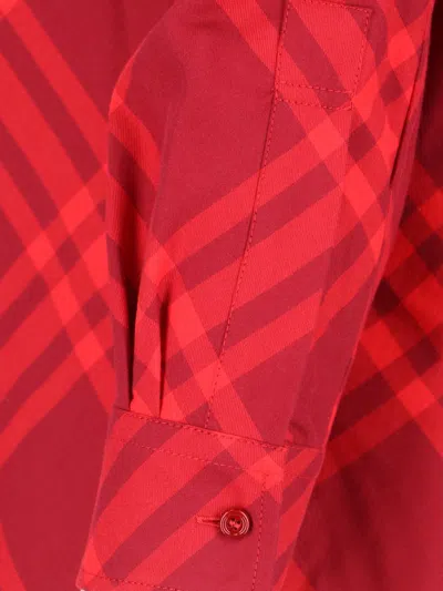 Shop Burberry Shirts In Red