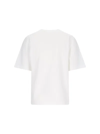 Burberry T-shirt With Ekd T-shirts White In White