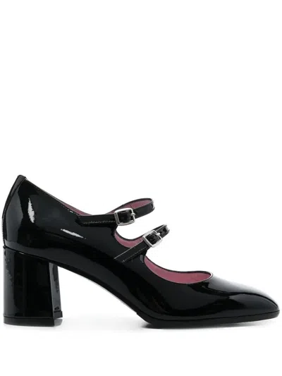 Carel Paris Logo Buckle High Heels In Black