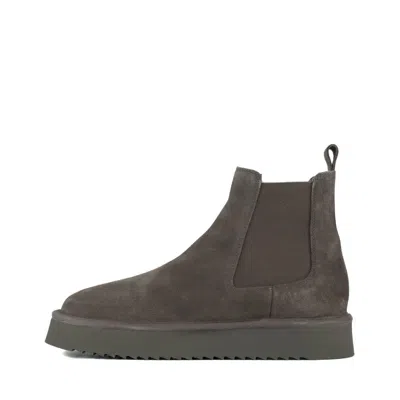 Copenhagen Grey Suede Chelsea Boot In Gray
