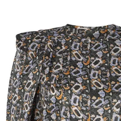 Isabel Marant Lensy Top In Viscose Blend In Black