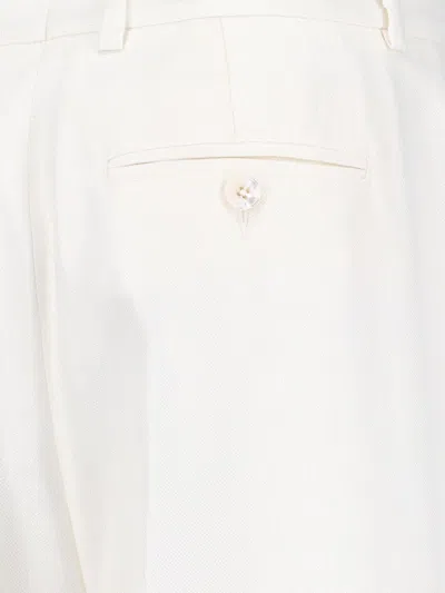 Shop Kiton Trousers In White