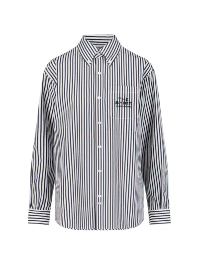 Marc Jacobs The Striped Shirt In Black