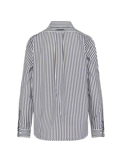 Marc Jacobs The Striped Shirt In Black