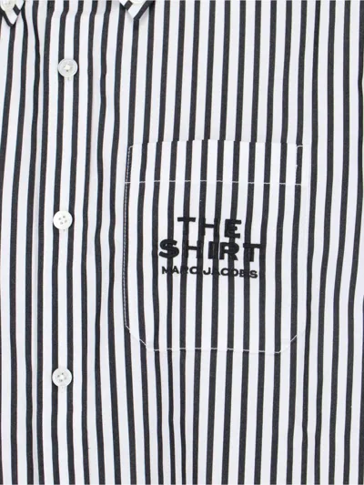Marc Jacobs The Striped Shirt In Black