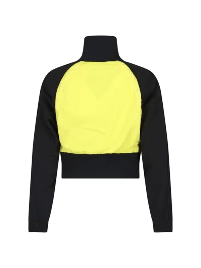 Moncler Genius Block Design High Collar Long Sleeves In Yellow