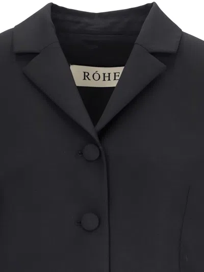 Rohe Róhe Róhe Single-breasted Blazer In Black In Black