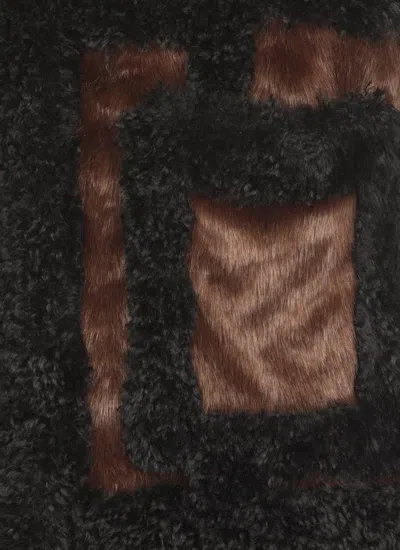 Stand Studio Hayden Oversize Faux Fur Coat In Brown
