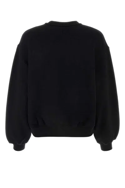 Alexander Wang T T By Alexander Wang Puff Logo Sweatshirt In Black