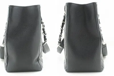 Pre-owned Chanel Grand Shopping Black Leather Tote Bag ()