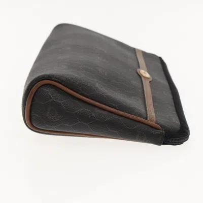 Pre-owned Dior Honeycomb Black Canvas Clutch Bag ()