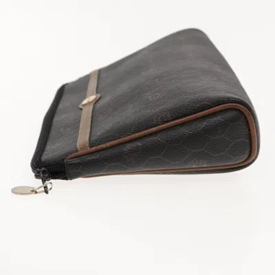 Pre-owned Dior Honeycomb Black Canvas Clutch Bag ()