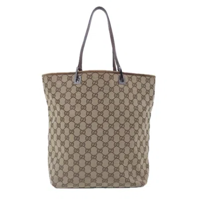 Pre-owned Gucci Beige Canvas Tote Bag ()