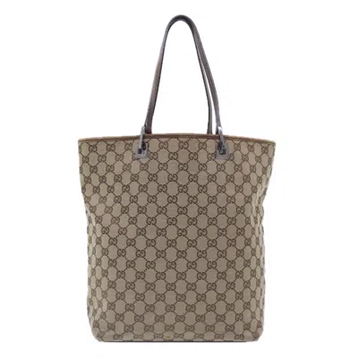 Pre-owned Gucci Beige Canvas Tote Bag ()