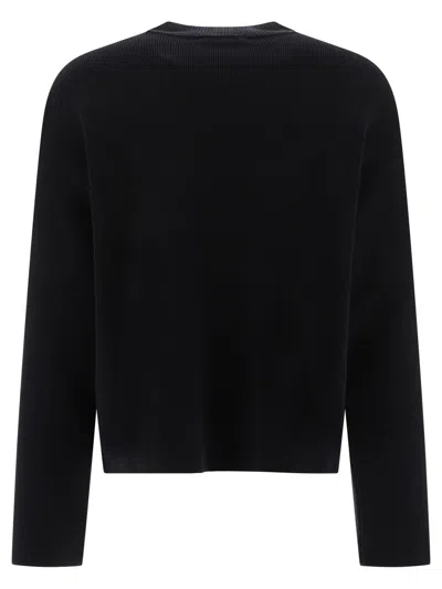 Ami Alexandre Mattiussi Pull Col Rond Ami Paris De Coeur In Black