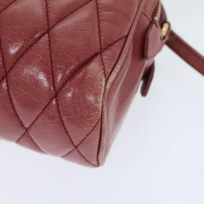 Pre-owned Miu Miu Matelassé Pink Leather Shoulder Bag ()