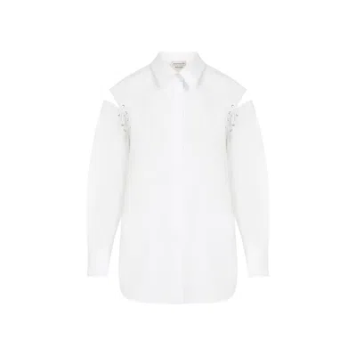 Alexander Mcqueen Cotton Shirt In White